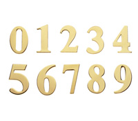 Brass Number and Letter